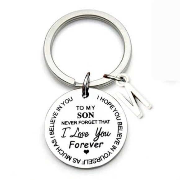 To My Son Never Forget I Love You Keychain - Picture 1 of 1